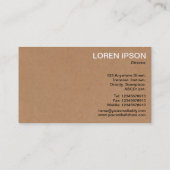 Räder der Industrie - Karton Visitenkarte (Rückseite)