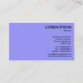 Räder der Industrie - pastelblau und weiß Visitenkarte (Rückseite)