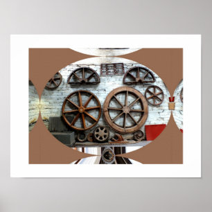 Räder der Industrie Poster