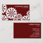 Räder der Industrie - Ruby und Gold Visitenkarte (Vorne/Hinten)