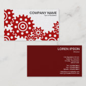 Räder der Industrie - Ruby und Gold Visitenkarte (Vorne/Hinten)