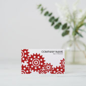 Räder der Industrie - Ruby und Gold Visitenkarte (Stehend Vorderseite)