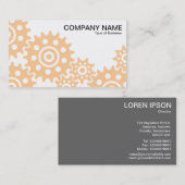 Räder der Industrie - Sand und Weiß Visitenkarte (Vorne/Hinten)