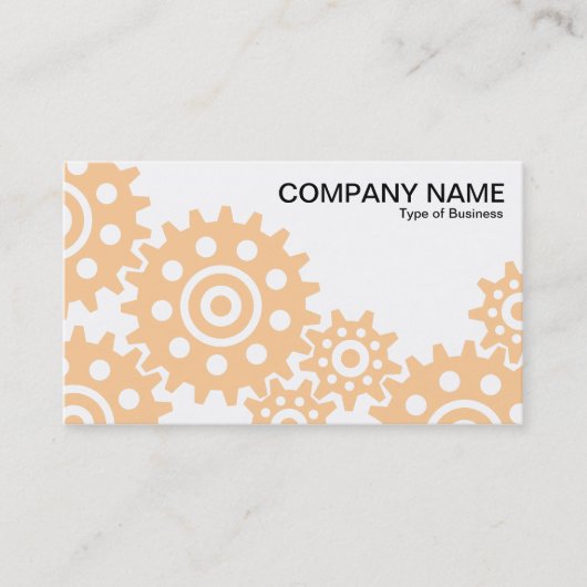 Räder der Industrie - Sand und Weiß Visitenkarte (Vorderseite)