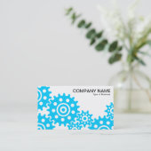 Räder der Industrie - Sky Blue and White Visitenkarte (Stehend Vorderseite)
