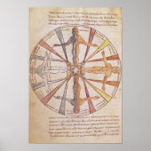 Räder der Jahreszeiten und Monate Poster (Vorne)