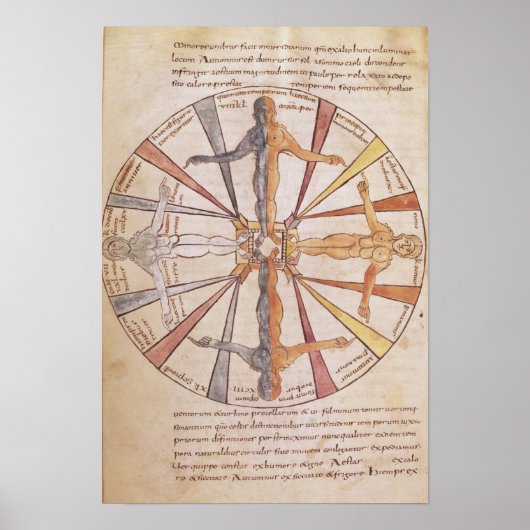 Räder der Jahreszeiten und Monate Poster (Vorne)