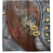 Räder der Zeit auf Leder Duschvorhang (Vorderseite)