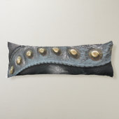 Räder der Zeit auf Leder Seitenschläferkissen (Vorderseite)