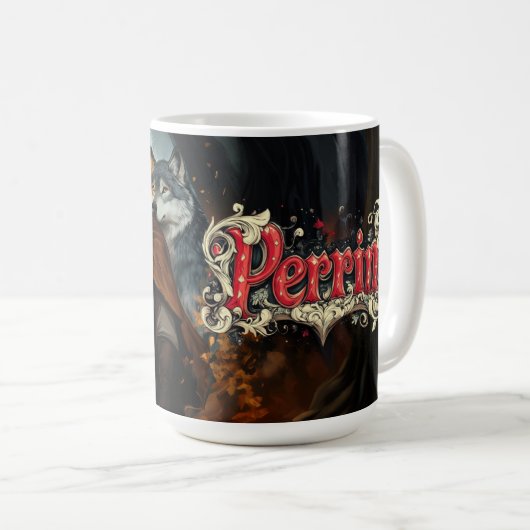 Räder der Zeit Perrin-Tasse Kaffeetasse (VorderseiteRechts)