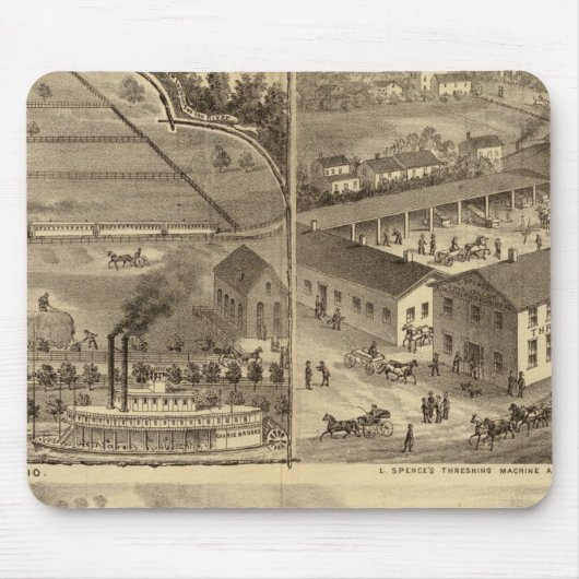 Räder Eisen- und Nagelmühlen Mousepad (Vorne)