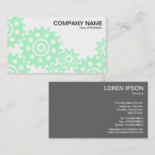 Räder für die Industrie - Ghost grün und weiß Visitenkarte (Vorne/Hinten)