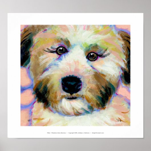 Räder Gemein Geschäftslustige Hundekunst-Malerei Poster (Vorne)