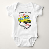 Räder im Bus Baby Strampler (Vorderseite)