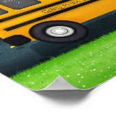 Räder im Bus haben ein drehbares Foto Poster (Ecke)