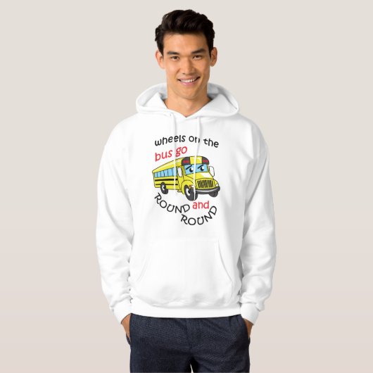 Räder im Bus Hoodie (Vorne ganz)