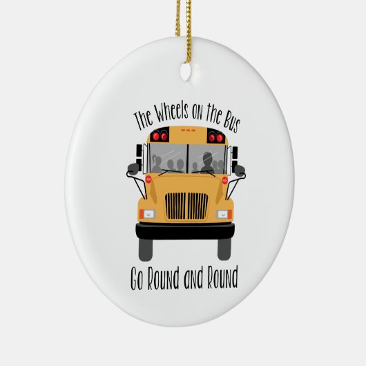 Räder im Bus Keramik Ornament (Rechts)