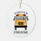 Räder im Bus Keramik Ornament (Links)