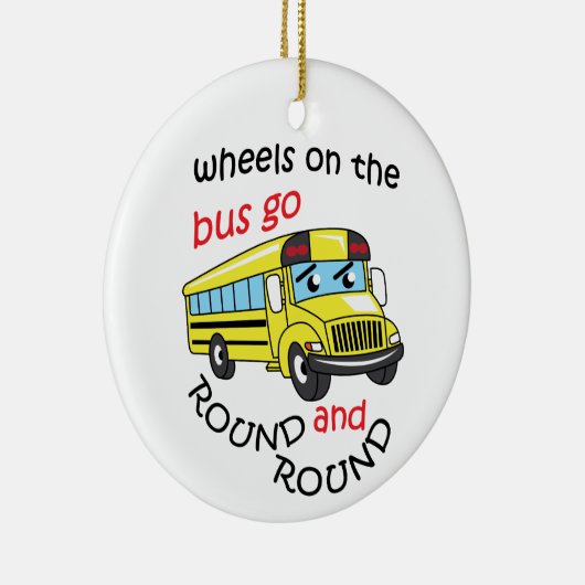 Räder im Bus Keramik Ornament (Rechts)