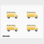 Räder im Bus Rechteckiger Aufkleber (Blatt)