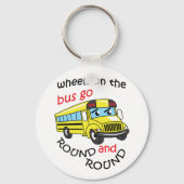 Räder im Bus Schlüsselanhänger (Vorderseite)