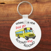 Räder im Bus Schlüsselanhänger (Vorderseite)