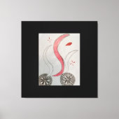 Räder im Pfad Imitate Leinwand gedehnt Druck (Vorderseite)