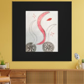 Räder im Pfad Imitate Leinwand gedehnt Druck (Insitu (Wohnzimmer))