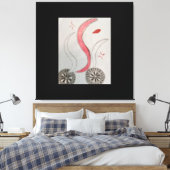 Räder im Pfad Imitate Leinwand gedehnt Druck (Insitu (Schlafzimmer))