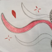 Räder im Pfad Imitate Leinwand gedehnt Druck