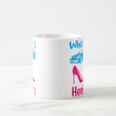 Räder oder Absätze Baby-Geschlecht Enthüllung Baby Kaffeetasse (Mittel)