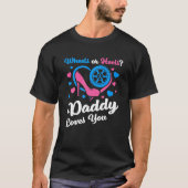 Räder oder Heelse? Daddy Lieben du rosa oder blau T-Shirt (Vorderseite)