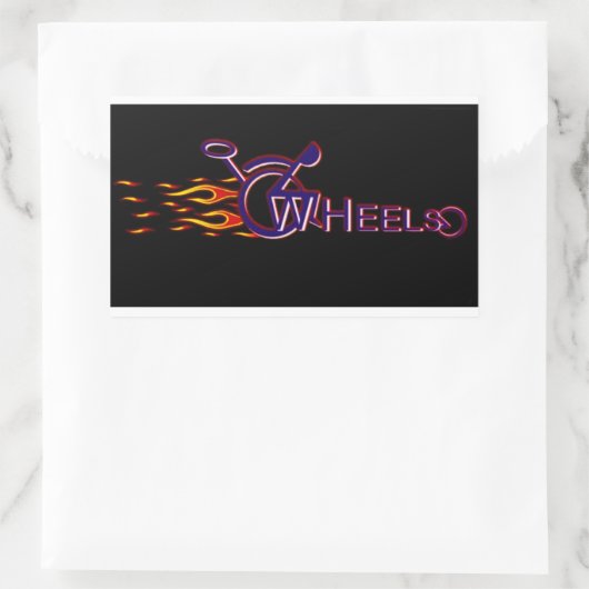 Räder Rechteckiger Aufkleber (Tasche)