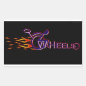 Räder Rechteckiger Aufkleber (Vorderseite)