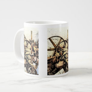 Räder und Gänge in der Mahlgut-Mühle Jumbo-Tasse