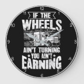 Räder verdienen nicht große wanduhr (Vorderseite)