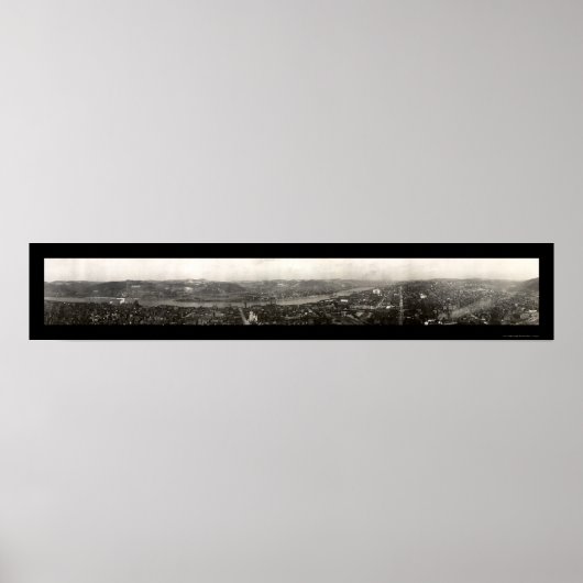 Rädern, WV Skyline Foto 1909 Poster (Vorne)
