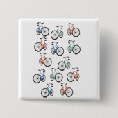Radfahr-Muster Button (Vorderseite)