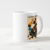Radfahr-Schwestern Jumbo-Tasse (Vorderseite Rechts)