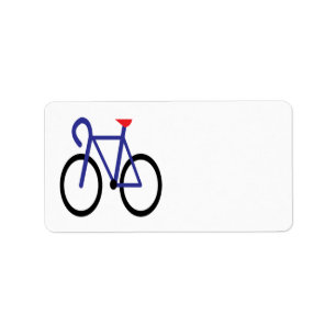 Radfahren 3 adressaufkleber