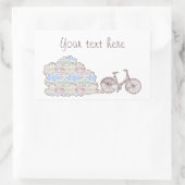 Radfahren Aarhus Rechteckiger Aufkleber (Tasche)