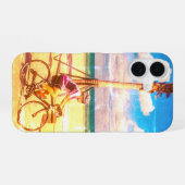 Radfahren am Strand iPhone 16 Hülle (Rückseite (Horizontal))