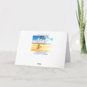 Radfahren am Strand Karte (Rückseite)