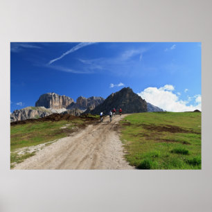 Radfahren auf Dolomit Poster
