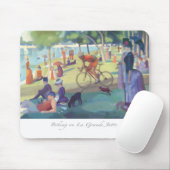 Radfahren auf La großes Jatte Mousepad (Mit Mouse)