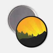 Radfahren : Bergbahn : Magnet (Vorderseite/Rückseite)