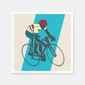 Radfahren (blau) serviette (Vorderseite)