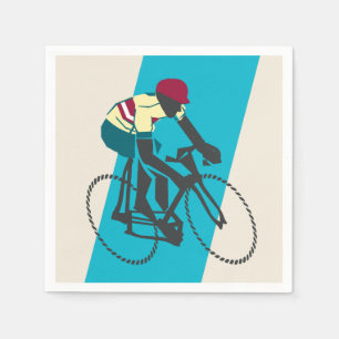 Radfahren (blau) serviette