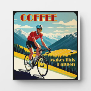 Radfahren dank Kaffee Fotoplatte