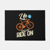 Radfahren - das Leben ist wirklich ein guter Weg Fußmatte (Vorderseite)